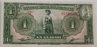 One Guarani Bank Note of Paraguay issued in 1952 