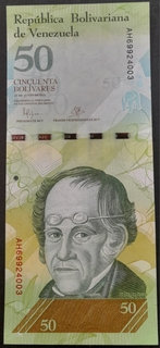 50 Bolivars Banknote of Venezuela Issued in 2007