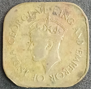 Five Cents Coin of Ceylon Issued in 1942