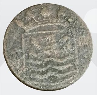 One Duit Coin of Dutch Copper Issued in 1750