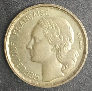Ten Francs Coins of France Issued in 1951