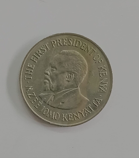 One Shilling Coins of Kenya Issued in 1975