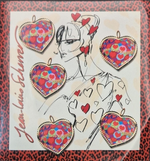 France-2006 issue set of 5 stamps odd shape(Like Heart shaped) Mint Miniature sheet of Jean Louis Scherrer