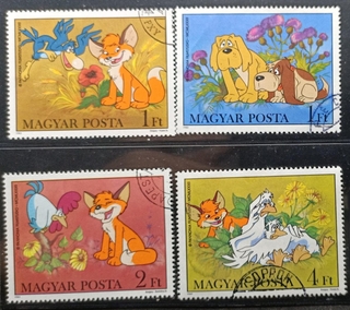 Magyar Post-1ft to 4ft diff. value 1982 Fine Used set of 4 Stamps of Pannonia Filmstudio