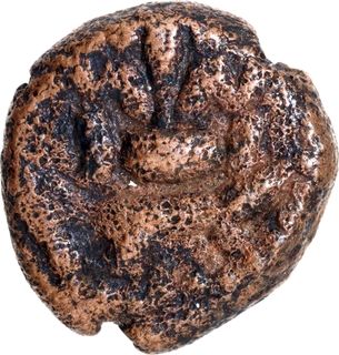 Copper Kasu Coin of Shivaganga Rajas of Ganesha on Mushika type.