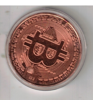 BIT COIN MEDALS COOPER  ( 29 TO 30 GMS ) UNC ( 1  COIN)