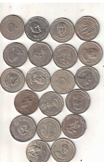 1 RS AND 2 RS ( 20 COIN) ALL DIFFRENT COMMOMORETIVE COIN VERY FINE TO XF MIX YEAR MIX MINT