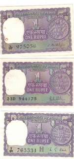 1 RS ( 6 NOTE ) ALL DIFFRENT GOVERNER RARE UNC