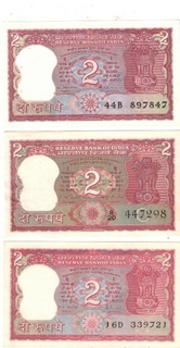 2 RS ( 6 NOTE ) ALL DIFFRENT GOVERNER UNC