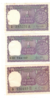 1 RS ( 6 NOTE ) ALL DIFFRENT GOVERNER