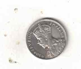 GEROGE V MAURITIUS ONE QUARTQR RUPEES 1935 SILVER COIN XF