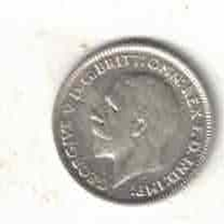 UNITED KINGDOM GEORGE V 6 PENCE SILVER COIN XF 1930
