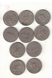 1/4 RUPEES ( 10 COIN) GEORGE VI 1946 -1947 MIX YEAR MIX MINT VERY FINE