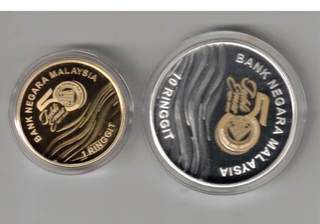 MALAYSIA PROOF COIN 1 AND 10 RINGGIT 1971-TO 2021 SET WITH BOX CERTIFICATE