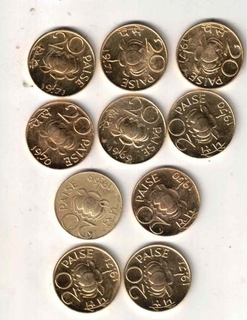 20 PAISA ( 100 PCS ) XF MIX YEAR MIX MINT